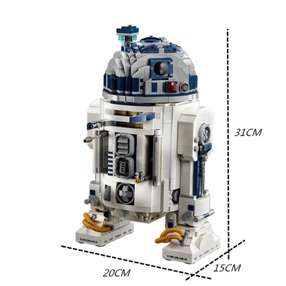 MOC 2314-Piece Space Robot Building Blocks – R2/R2D2 Figures Model Toy for Kids, Birthday & Christmas Gift