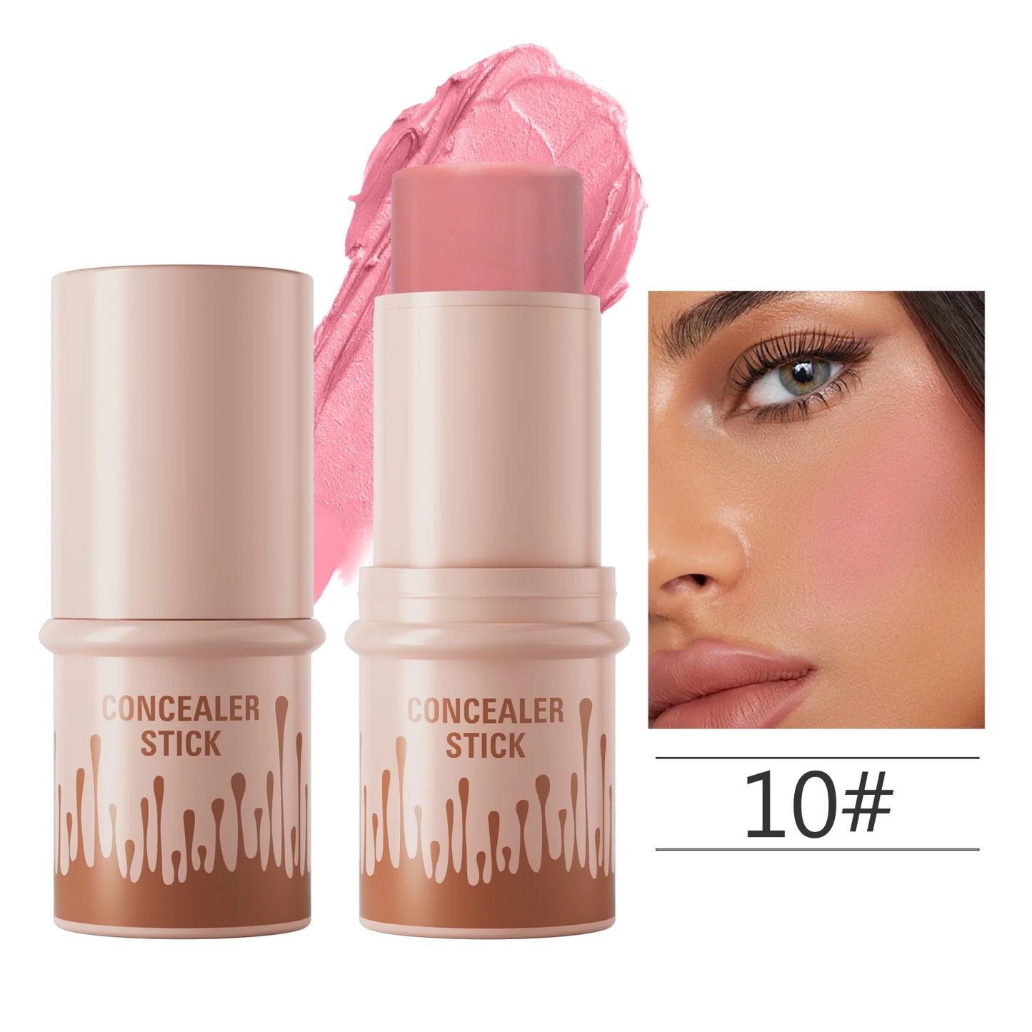 Multi-Color Natural Conforming Shadow Repair Stick – 3D Light Concealer, Blush & Multi-Functional Highlight Stick