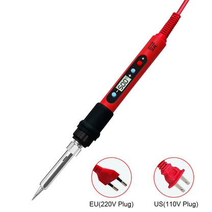 Digital 80W Soldering Iron Kit – Adjustable Temperature with LCD, Ceramic Heater & Soldering Tips