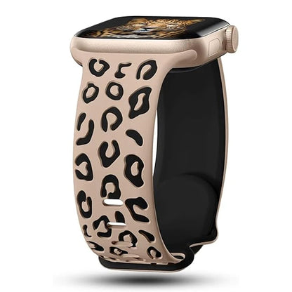 Engraved Silicone Strap for Apple Watch — 40mm-49mm Band Compatible with Series 4-10, SE & Ultra 2