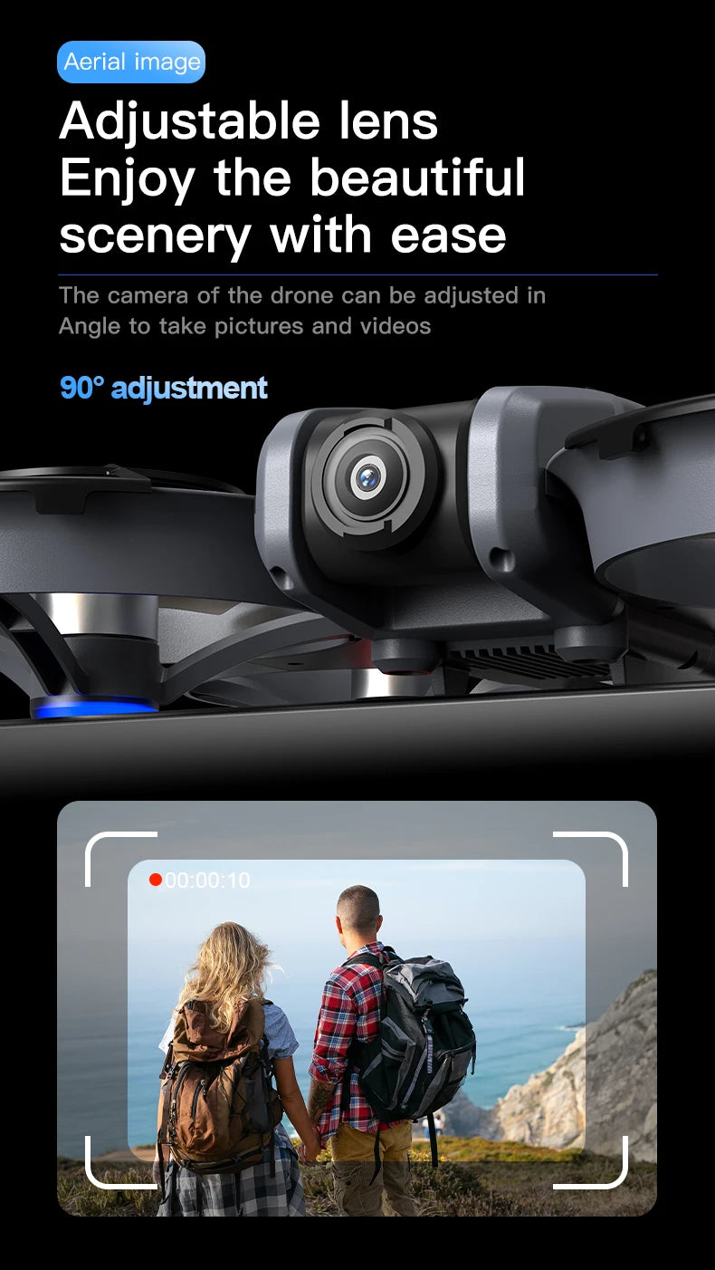 X226 Drone VR – Brushless RC Quadcopter with Dual HD Camera, Optical Flow Hover, Obstacle Avoidance, Remote Control Toy for Boys
