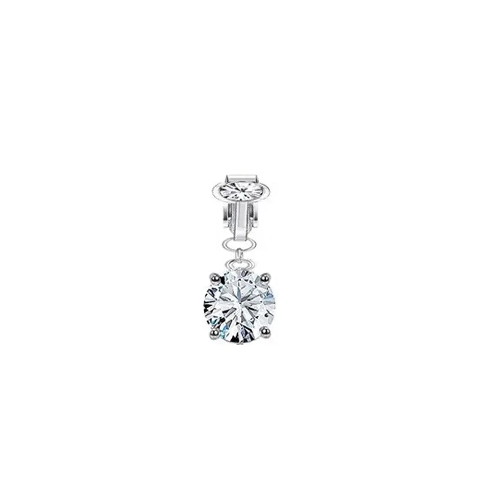 Faux Belly Ring - Non-Piercing Clip-On Navel Button Body Jewelry Belly Piercing Accessory