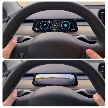 Gen 2 9.6" Instrument Display for Tesla Model 3 & Y – Blind Spot Reminder with OTA Upgrade, Juniper Dashboard