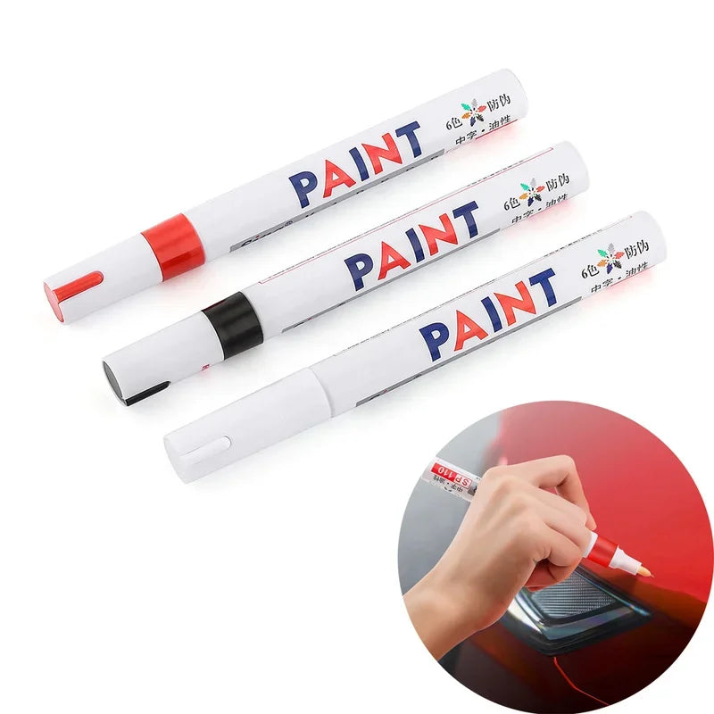 Waterproof Car Paint Pen - Oily Marker for Wheel Tires, Metal and CD | Permanent Auto Rubber Tread Paint