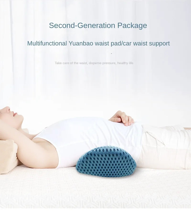 Breathable Memory Foam Cushion – Car Seat, Waist & Lumbar Support Pillow, Bed & Sleeping Interior Accessories