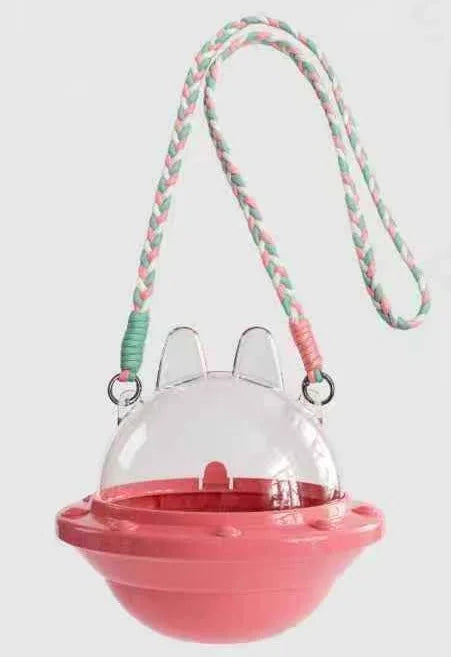 Labubu Doll Crossbody UFO Bag – Dustproof Cotton Storage Box for V1-V3 Dolls, Kids’ Gift Display Cabinet