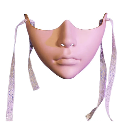 Masquerade Half Face Mask for Men & Women – Cosplay Halloween Eyemask, Costume Eye & Mouth Cover