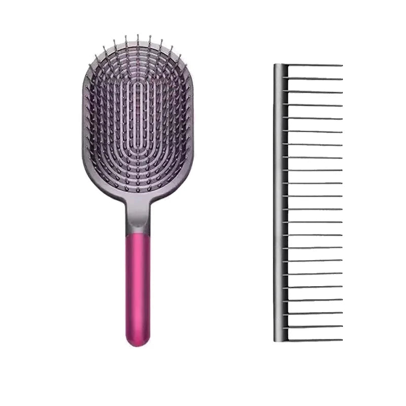 Girls Airbag Hairbrush — Wet & Curly Hair Detangling Comb, Scalp Massage Tool for Salon Styling