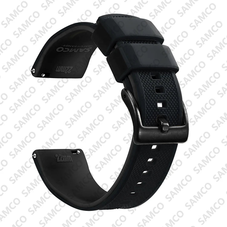 Premium Silicone Watch Band - Quick Release Rubber Replacement Strap for 18mm 20mm 22mm Watches