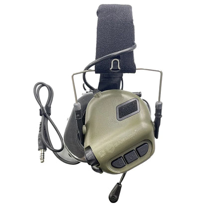 EARMOR M32 MOD4 Shooting Earmuffs – Tactical Noise Reduction Headset with Helmet ARC Rail & Kenwood PTT Adapter