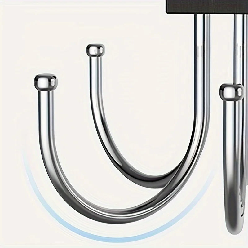 1/2 Piece Multifunctional Metal Hook – Multi-Claw Bag & Tie Storage for Scarves, Belts, and Home Organization