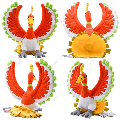 Anime Shiny Pokémon Plush Toys — Charizard, Mega Evolution X, Articuno & Lucario Stuffed Dolls Christmas Gift for Kids