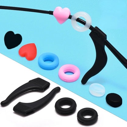 20pcs Anti-Slip Silicone Ear Grip Glasses Eyeglasses Leg - Ear Hook Stopper Bracket Fastener Accessories, Temple Tip Eyewear Holder