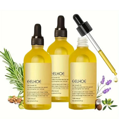 Rosemary Hair Growth Oil 1-3pcs - Moisturizing Hair Serum for Scalp Care & Hair Repair
