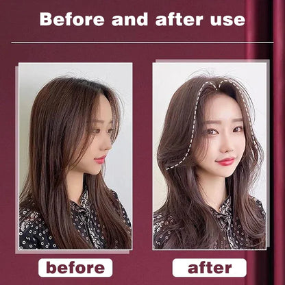 Natural Hair Root Fluffy Clips - Curly Hair Rollers and Curlers for Bangs, Lazy Korean Styling Accessories in Black