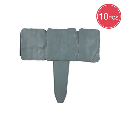 10/20Pcs Artificial Stone Garden Fence Stakes – Decorative Plant Support Edging Border for Lawn, Yard & Landscape DIY Outdoor Garden Decor