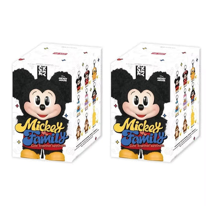 Genuine Pop Mickey Family Keychain Blind Box – Cute Vinyl Anime Figure Decoration Collectible Kid Gift Series
