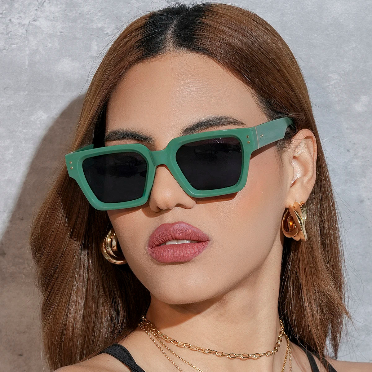 Ruiao 2024 Luxury Premium Designer Sunglasses – Black Square Shades for Men & Women