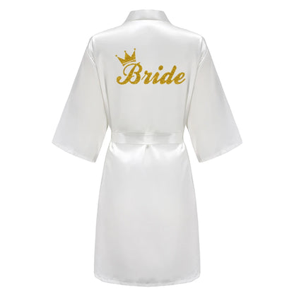 Plus Size Satin Silk Robe for Women - Wedding Bride Bridesmaid Bathrobe Sleepwear in Sage Green