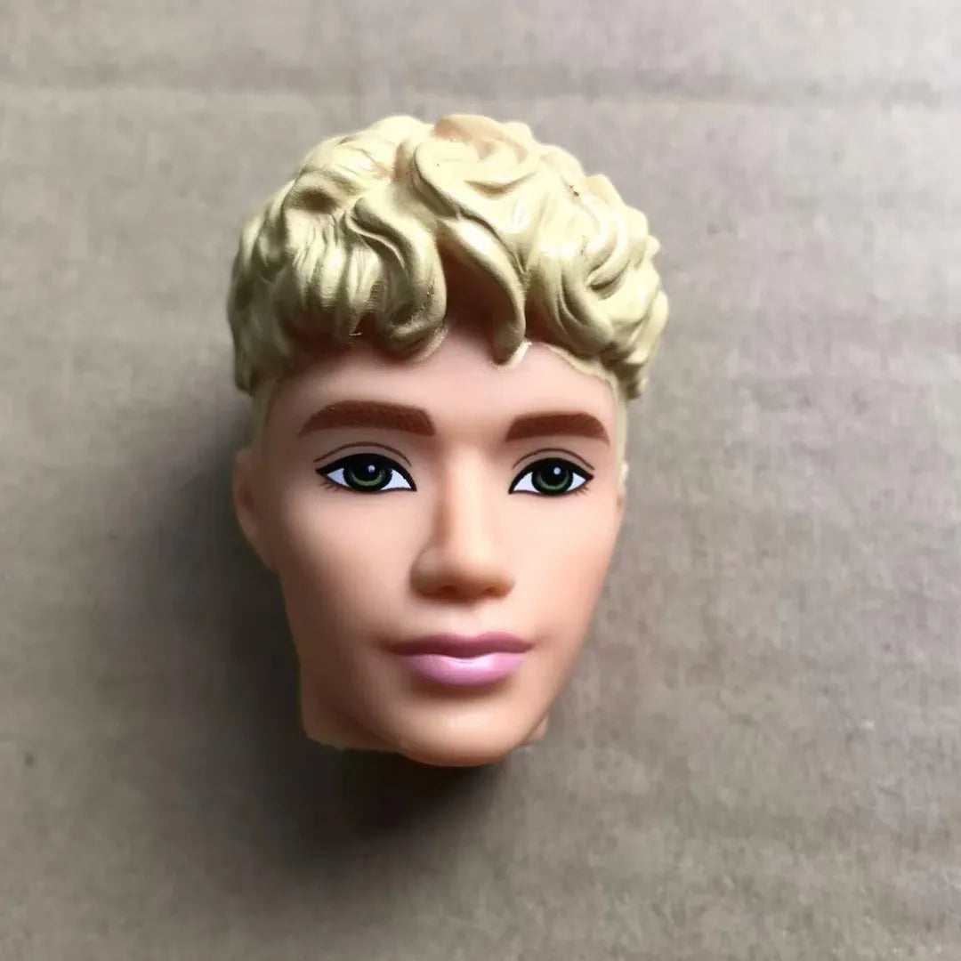 1/6 Male Doll Heads – DIY Ken Doll Parts for Beige Skin Dolls Accessories