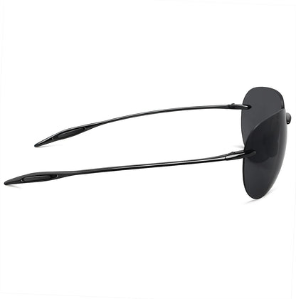 JULI Sports Sunglasses – TR90 Rimless Frame for Men & Women, Ideal for Running, Fishing, Golf, Surfing, and Driving, Model MJ8008