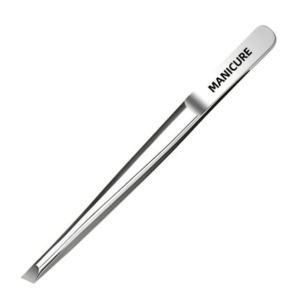 Stainless Steel Tweezers Tool - Precision Eyebrow Eyelash Applicator for Beard & Mustache Grooming