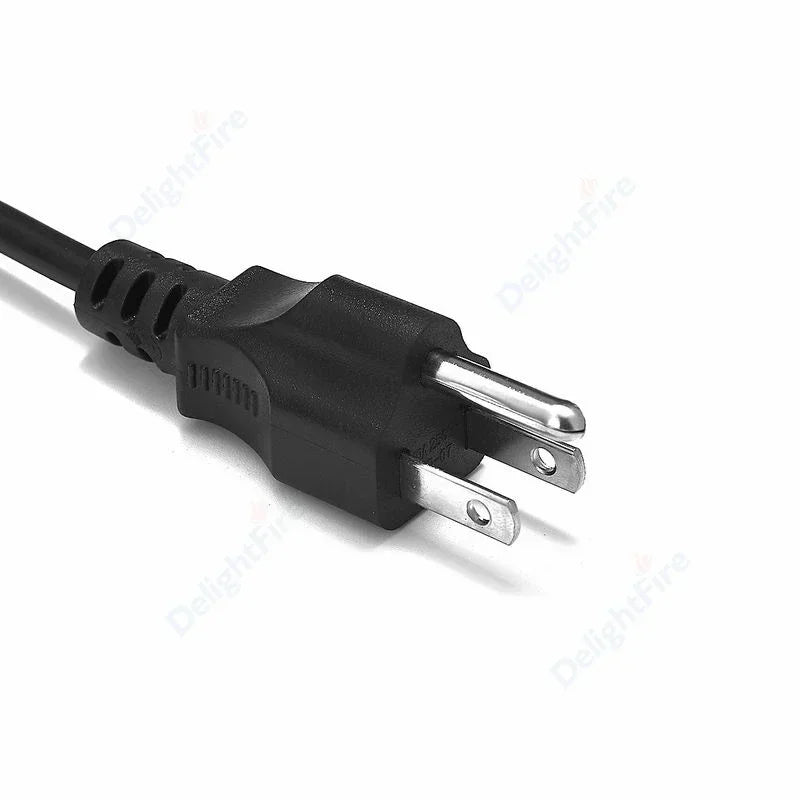 US Plug Power Cord – 3 Pin Prong C5 Cloverleaf Cable, 1.2m/4ft for AC Adapters, Laptop & Notebook