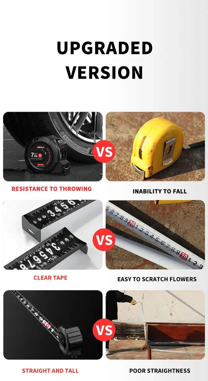 High-Precision Measuring Tools — 3/5/7.5M Waterproof & Anti-Corrosion Tape Measure for Woodworking & Household Use