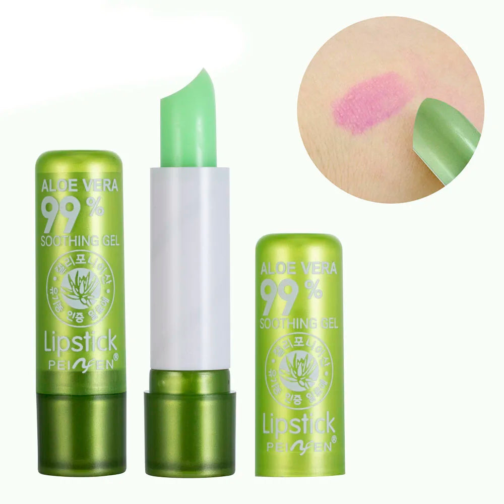 Aloe Vera Magic Lip Balm – Color Changing, Natural Moisturizing Lipstick with Safe, Nutritious Ingredients