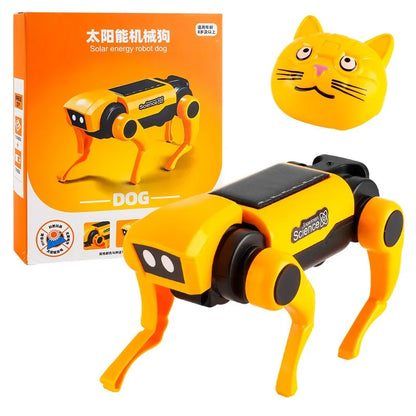 Solar Powered Robot Dog Kit – DIY STEM Science Experiment Toy for Kids, Educational Puppy Model, Christmas Gift