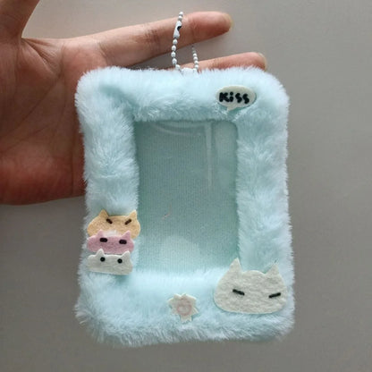 Multifunctional Rabbit & Dog Photocard Case - Cute Photo Card Holder for Idol Photos, Collectibles & Protective Storage
