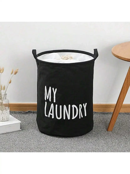 Cotton & Linen Foldable Laundry Basket — Waterproof Household Storage for Clothes, Toys, and Laundry Supplies