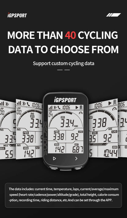 IGPSPORT BSC100S GPS Bike Computer — Wireless Speedometer & Cycling Odometer