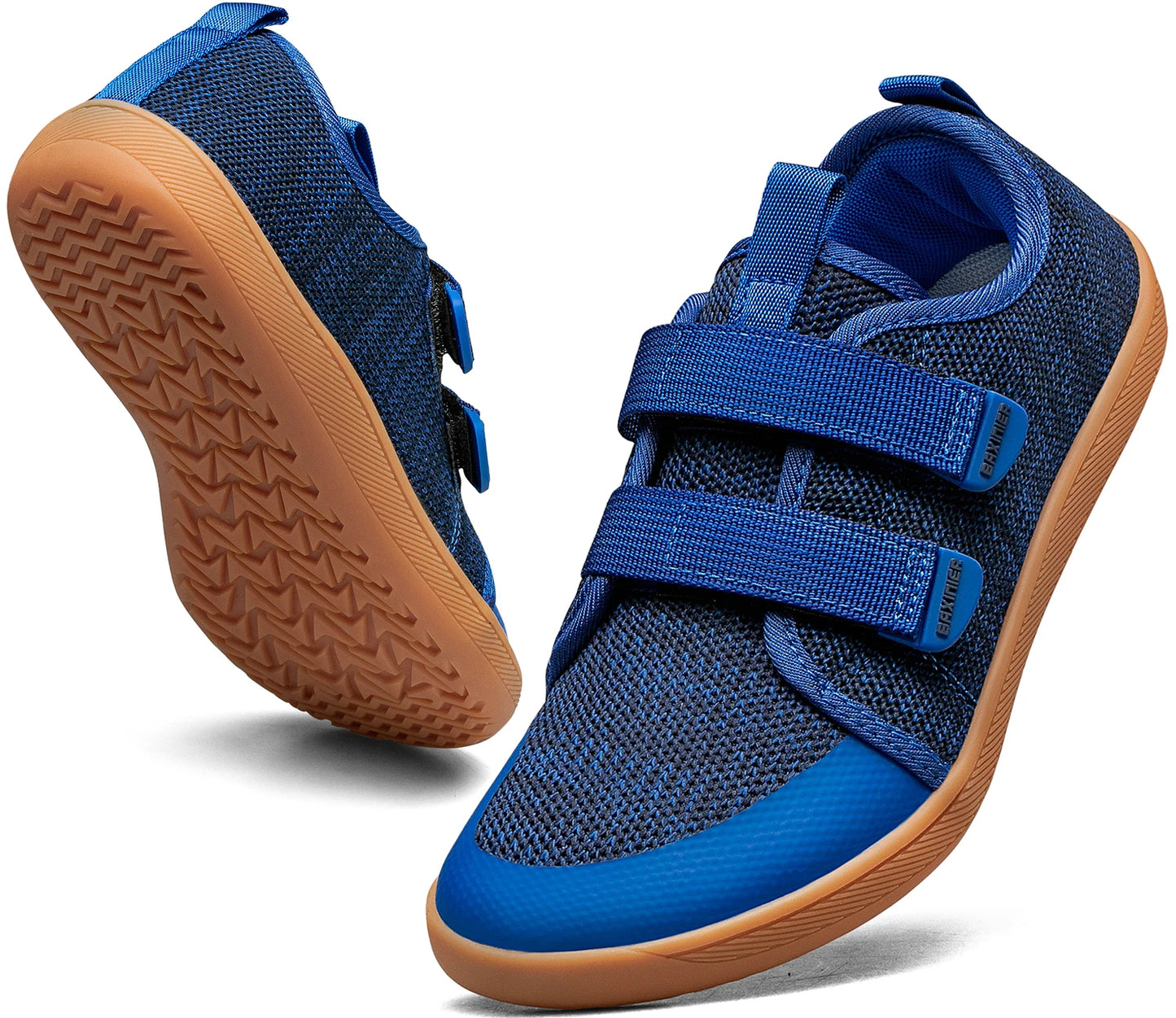 Kids Barefoot Sneakers – Breathable Wide Toe Knitted Mesh Shoes for Boys & Girls, Non-Slip Fashion Walking Cross Trainers