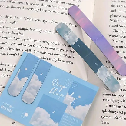 Forest Landscape Magnetic Bookmark – Ideal for Book Readers and Page Marking