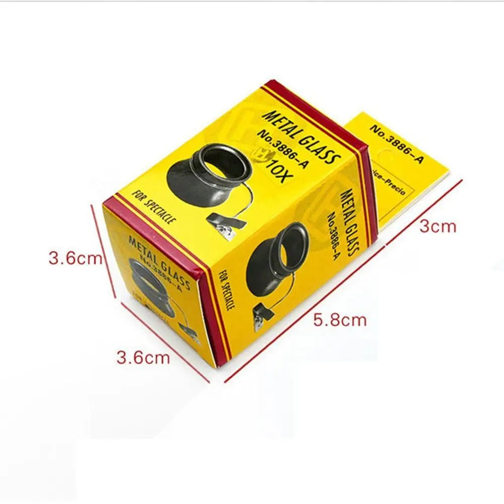 Versatile Eyeglass Magnifier Set: 5X 10X 20X Clip-On Eye Loupe Magnifying Lens - Portable Watchmakers Repair Tool for Precision Operations