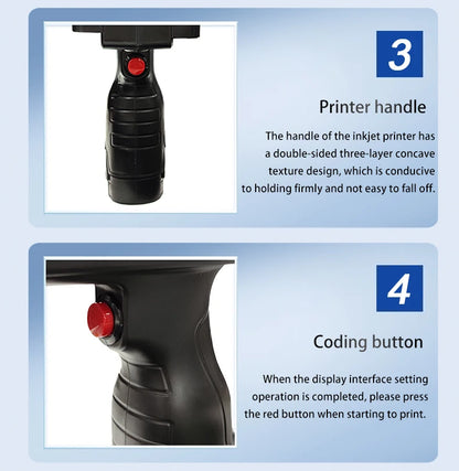 DCODE 1755PLUS Portable Handheld Inkjet Printer – 12.7mm Text, QR, Barcode, Logo & Date Printing Machine