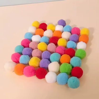 Interactive Cat Toy Launcher - Plush Bounce Balls for Fun Indoor Pet Play