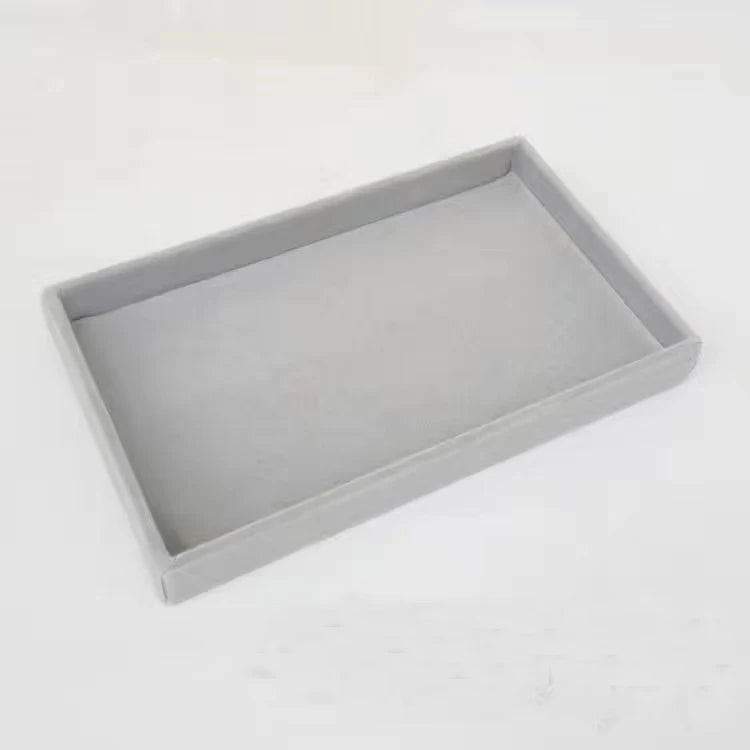 Velvet Jewelry Organizer Tray – Ring, Bracelet & Necklace Storage Box Display Drawer Organizer for Jewelry Showcase & Storage
