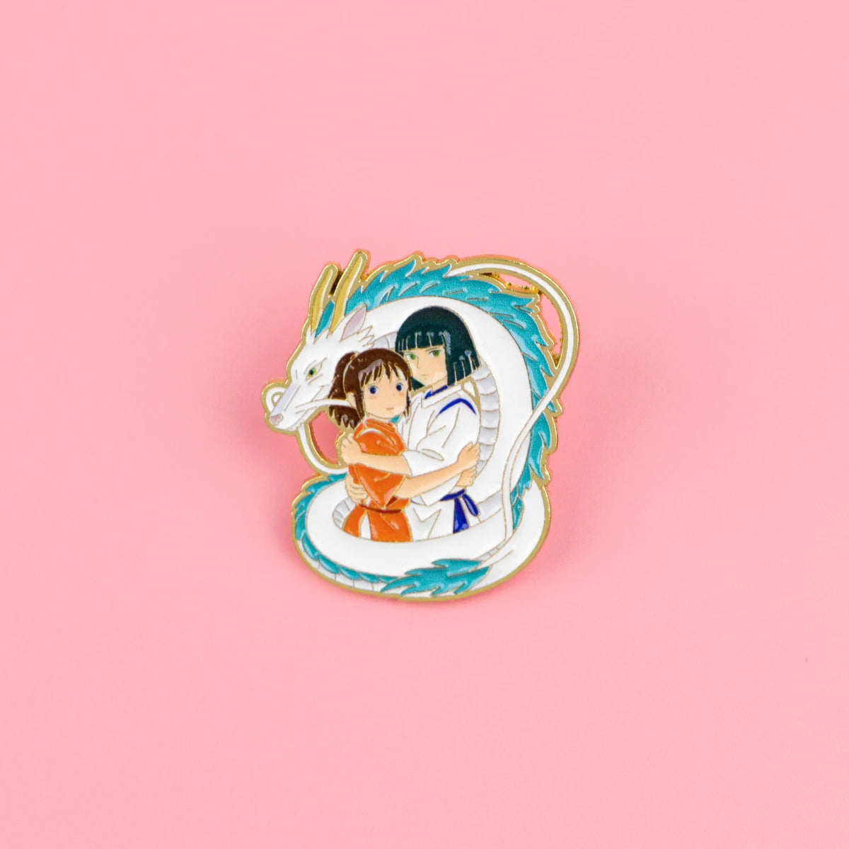 2-Piece Cool Dragon Enamel Pin Set - Cartoon Anime Lapel Brooches for Coats, Fashion Accessories and Gifts for Friends