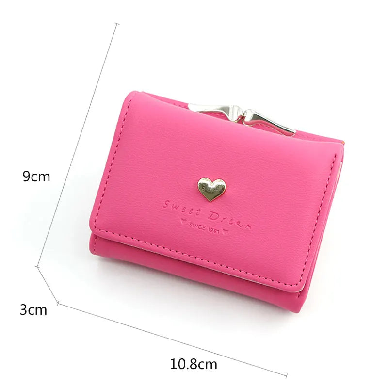 New Mini Short Women’s Wallet – High-Quality Luxury Coin Pocket, Card & Photo Holder, Cute Purse for Girls