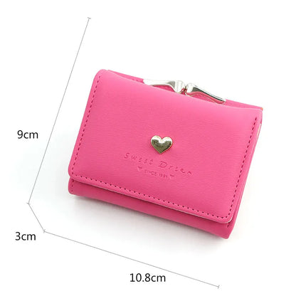New Mini Short Women’s Wallet – High-Quality Luxury Coin Pocket, Card & Photo Holder, Cute Purse for Girls
