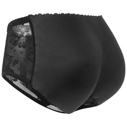 Women’s Butt Padded Enhancer Panties — Lace Breathable Seamless Shapewear, Butt Lifter Slim Briefs