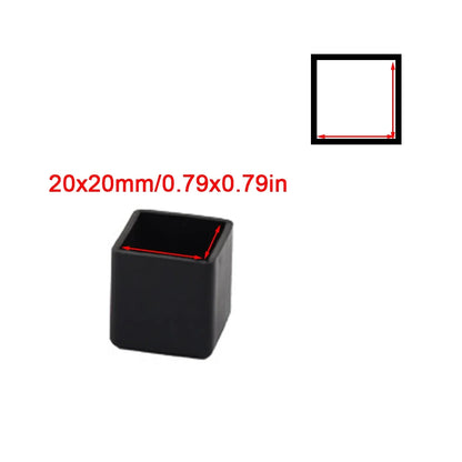 Square Silicone Chair Leg Caps – Non-Slip Furniture Foot Covers for Table & Chair Legs, Floor Protector Pads, Dust & Scratch Guards for Home Furniture Stability