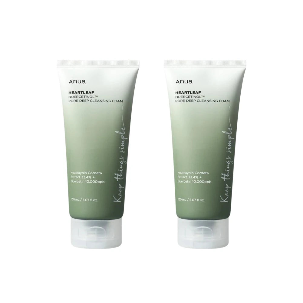 Heartleaf Quercetinol Deep Cleansing Foam Cleanser – Pore-Refining Skin Care for Women