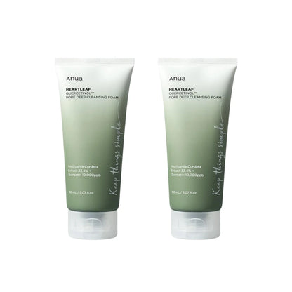 Heartleaf Quercetinol Deep Cleansing Foam Cleanser – Pore-Refining Skin Care for Women