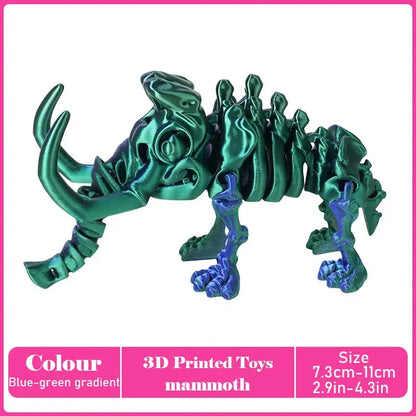 3D Printed Tyrannosaurus Rex Model - Realistic Jointed Movable Dinosaur Figure Toy & Desktop Decoration Gift