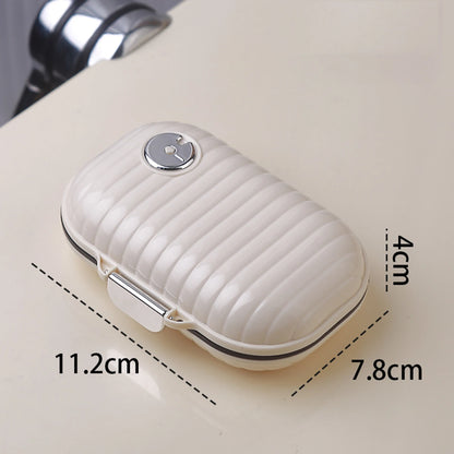 Folding Pill Case – Portable Medicine Organizer, Capsule & Tablet Storage Box, Empty Pillbox Container