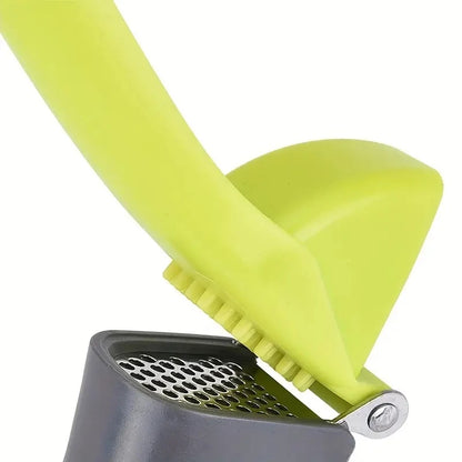 Garlic Press – Small Household and Outdoor Kitchen Tool for Crushing and Squeezing Garlic