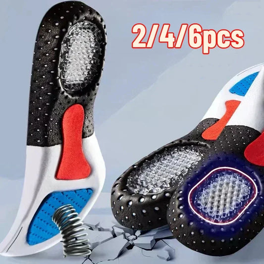 Orthopedic Insoles for Feet – Arch Support & Plantar Fasciitis Relief, Silicone Shock-Absorbing Running Cushion